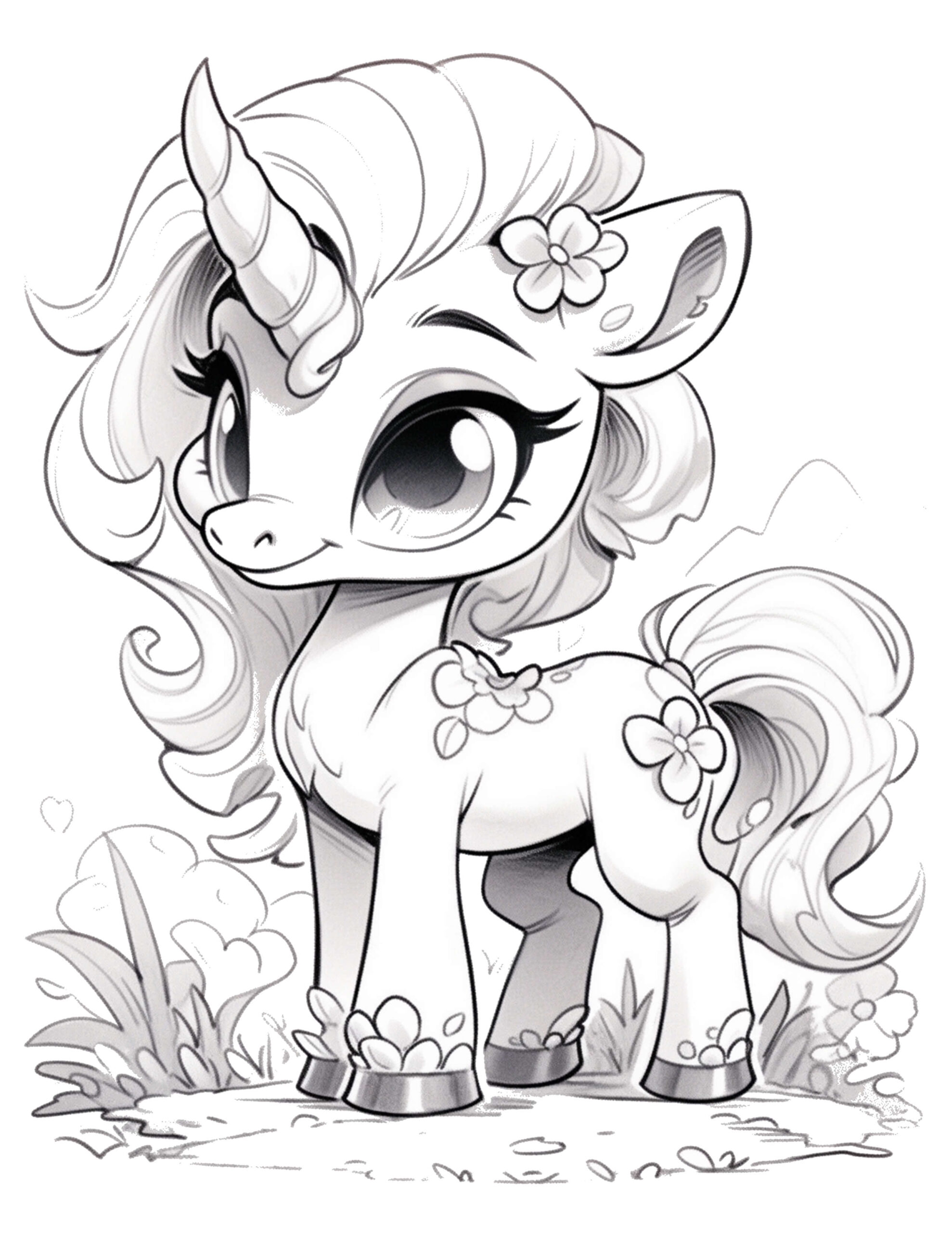 free coloring pages of unicorns to print