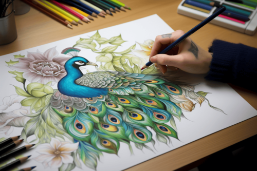 Peacock Coloring Pages