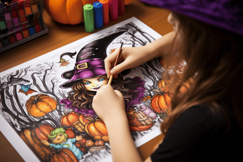 Halloween Coloring Pages - Free Printables for Spooky Fun - The Poppy Jar